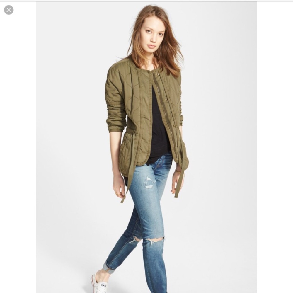 Madewell quilt jacket.